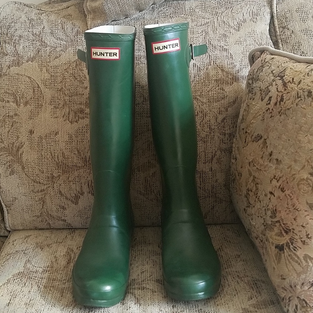 HUNTER boots Green size 10